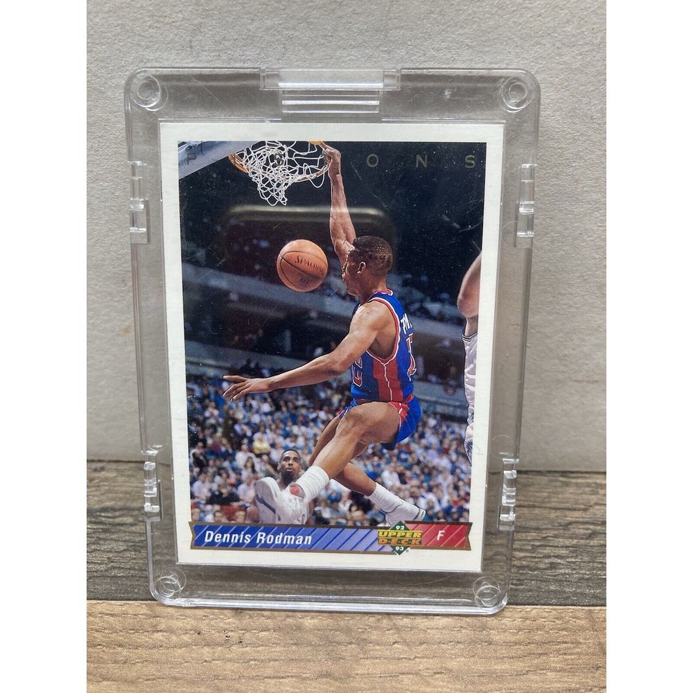 1992-93 Upper Deck Dennis Rodman #242‎ Detroit Pistons Card!